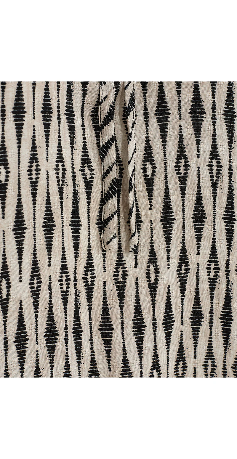 Adney bluse med mønster moonbean w. black - Image 8