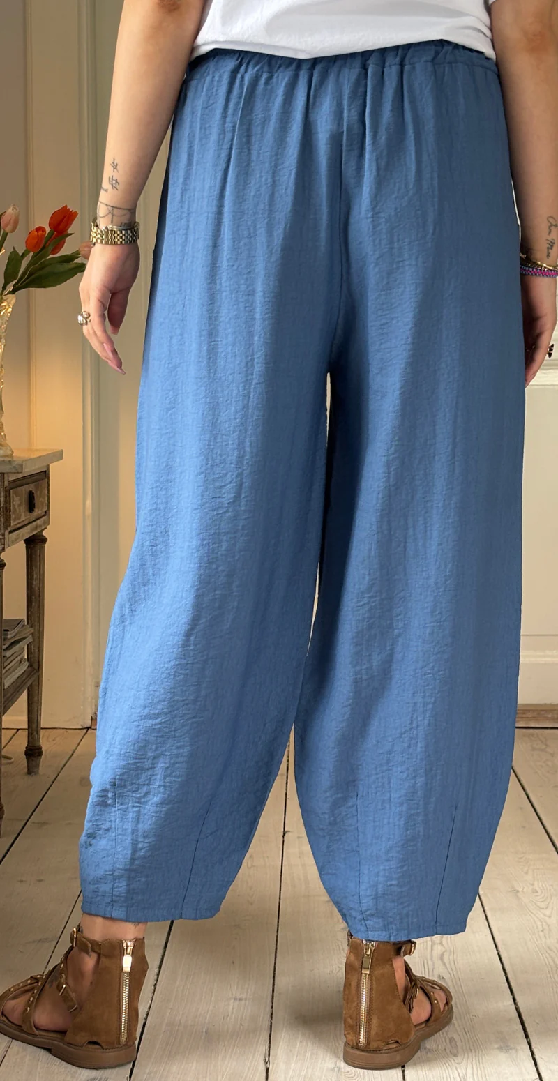 Forudbestil uge 29 Alana bukser med skrålommer og barrel-fit jeans LikeLondon - Image 7