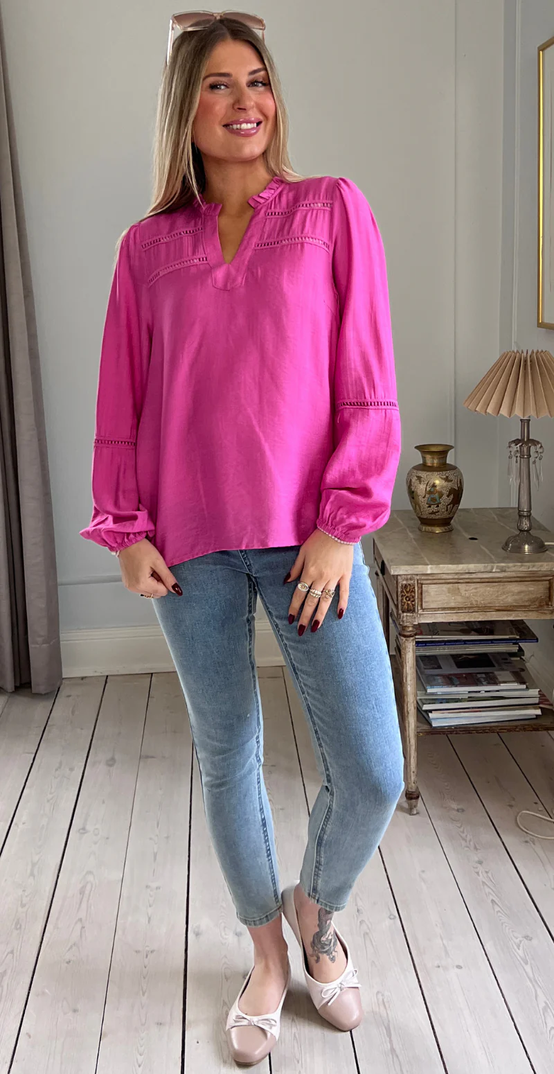 Antina bluse wild orchid Freequent - Image 3
