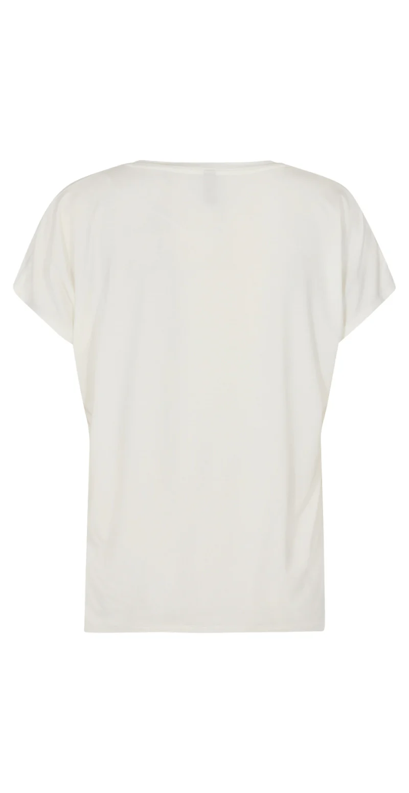 Sophia basisbluse med v-hals off white - Image 4