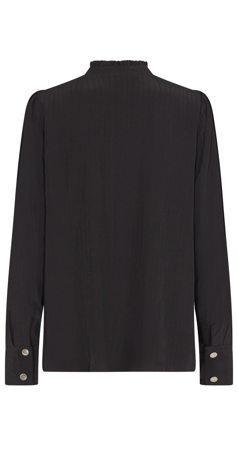 April bluse med flæse sort FreeQuent - Image 5