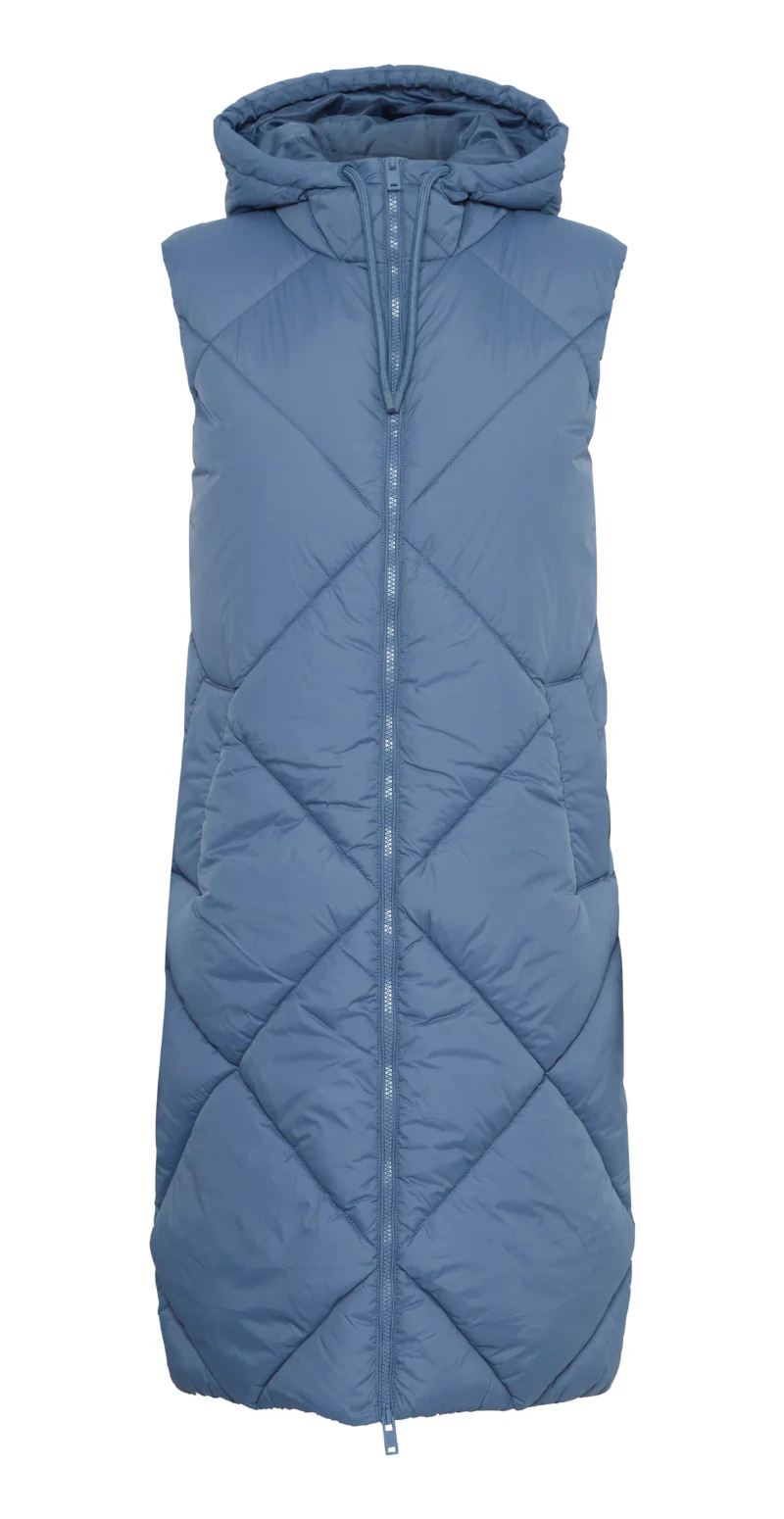 Bomina vest med lynlås blue horizon - Image 4