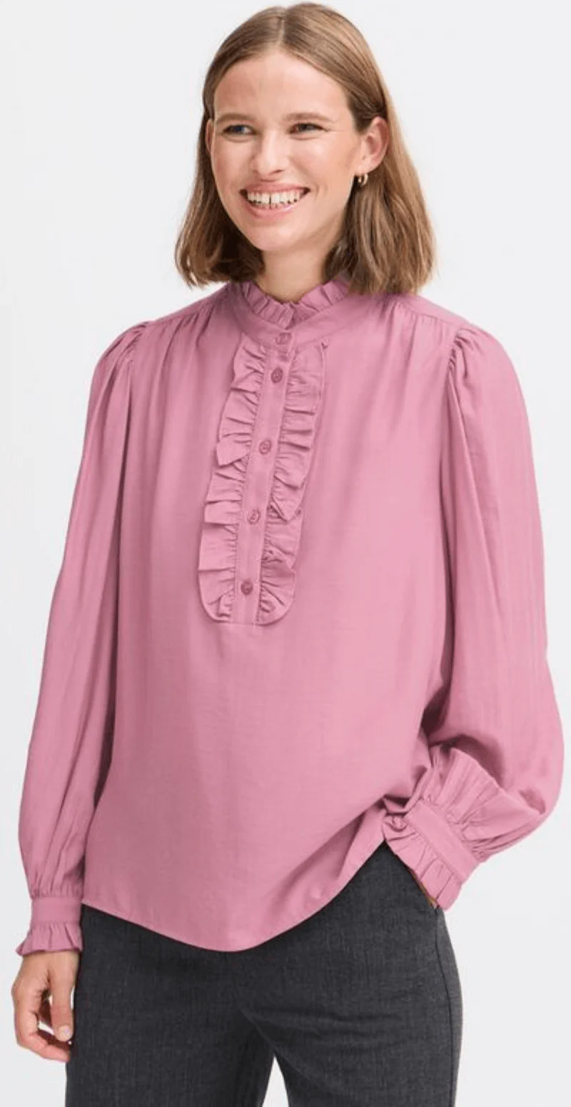 Byfenja skjortebluse rosa - Image 5