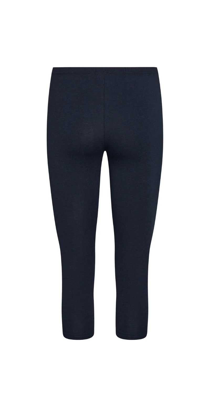 Capri leggings med bambus navy - Image 2