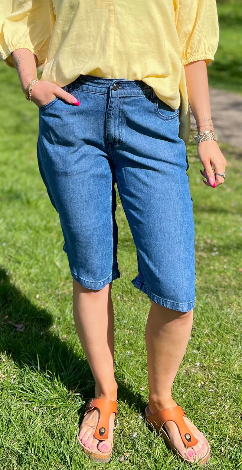 Cinda denimshorts medium blue - Image 6