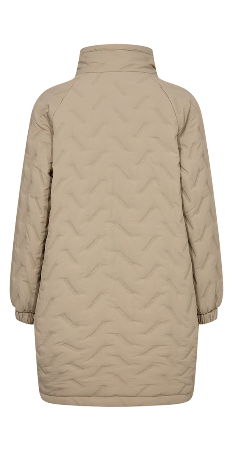 Crown quiltet jakke Simply Taupe - Image 2
