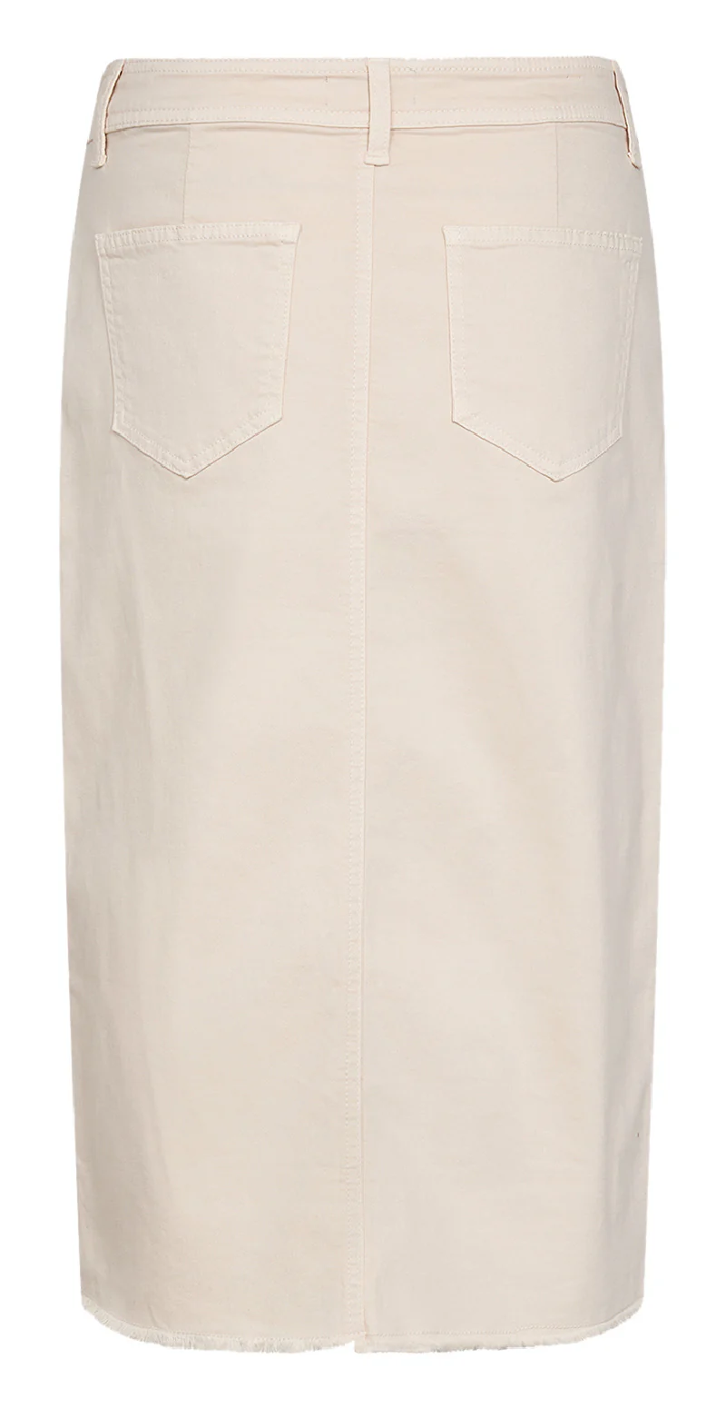 Denim nederdel creme - Image 2