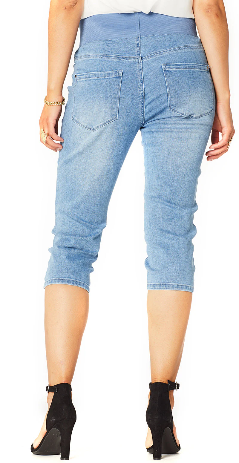 Denim shantal capri buks lysblå - Image 5