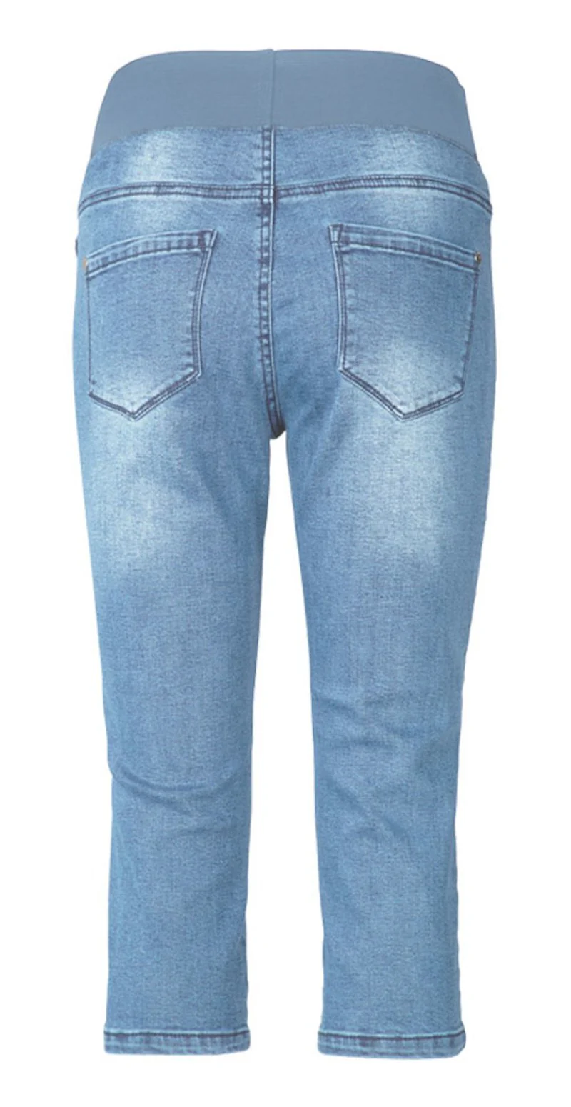 Denim shantal capri buks lysblå - Image 7