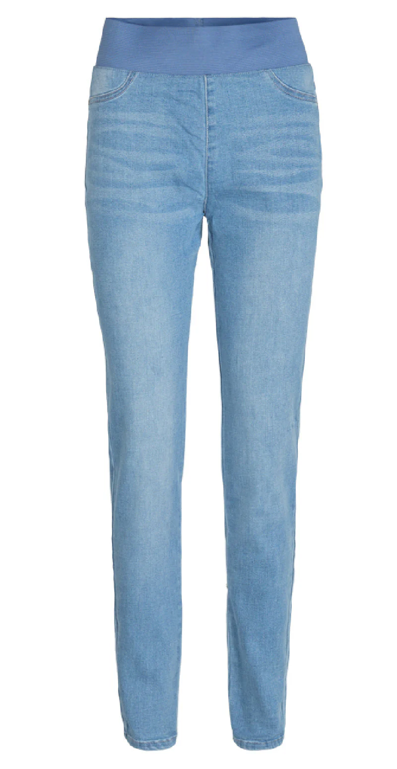 Denim shantal stretch buks lys blå - Image 6