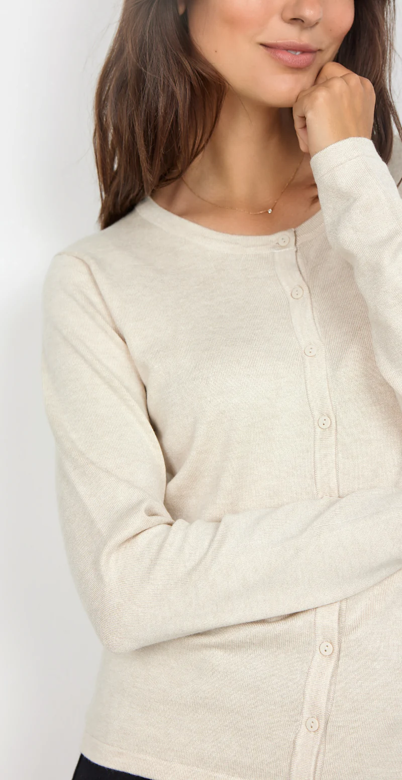 Dollie Cardigan Creme Soyaconcept - Image 3
