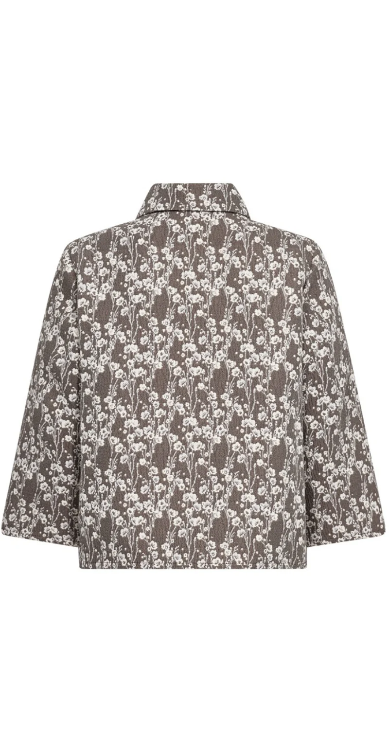 Fally let jakke med blomster mole w. star off-white Freequent - Image 2