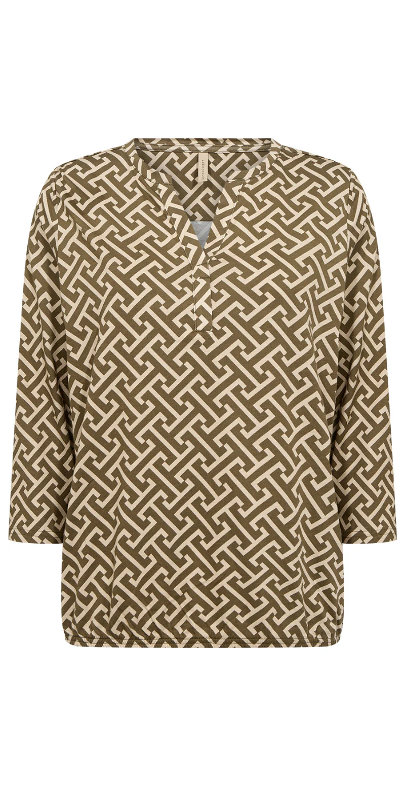 Felicity bluse mørkegrøn Soyaconcept
