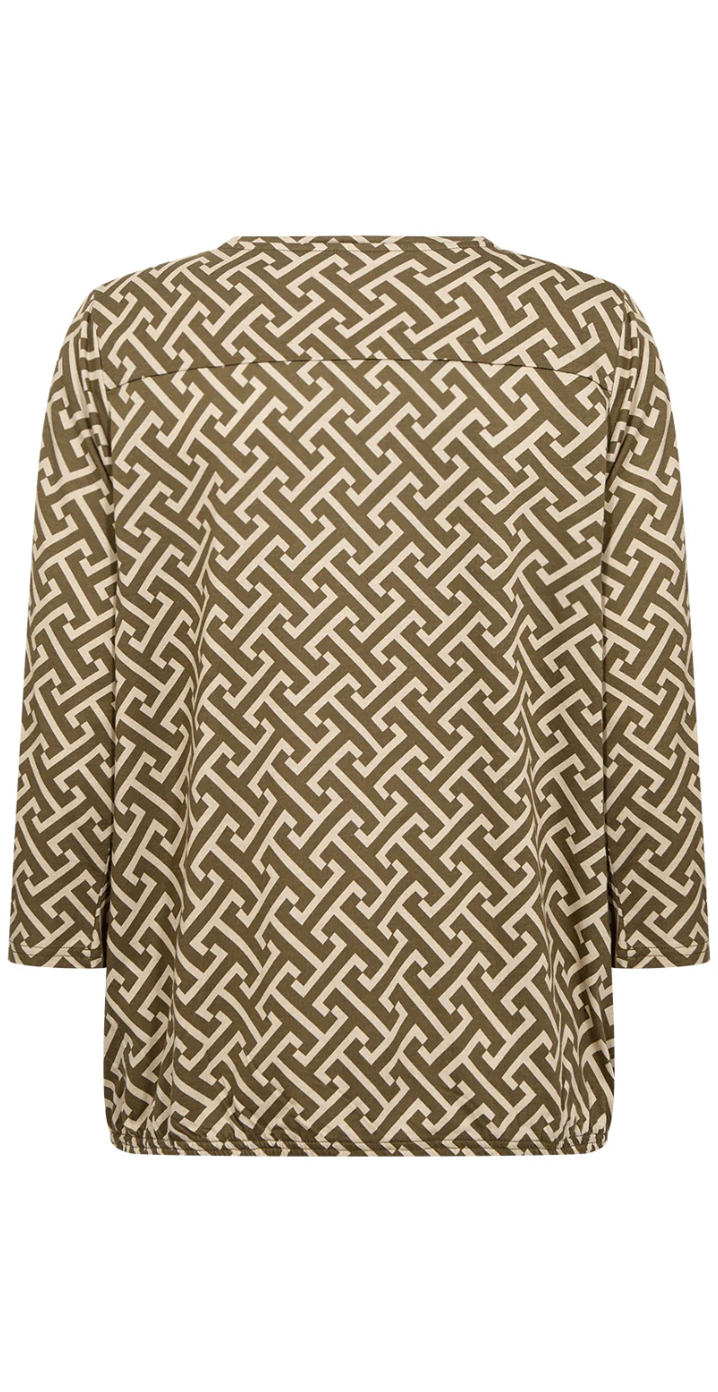 Felicity bluse mørkegrøn Soyaconcept - Image 2