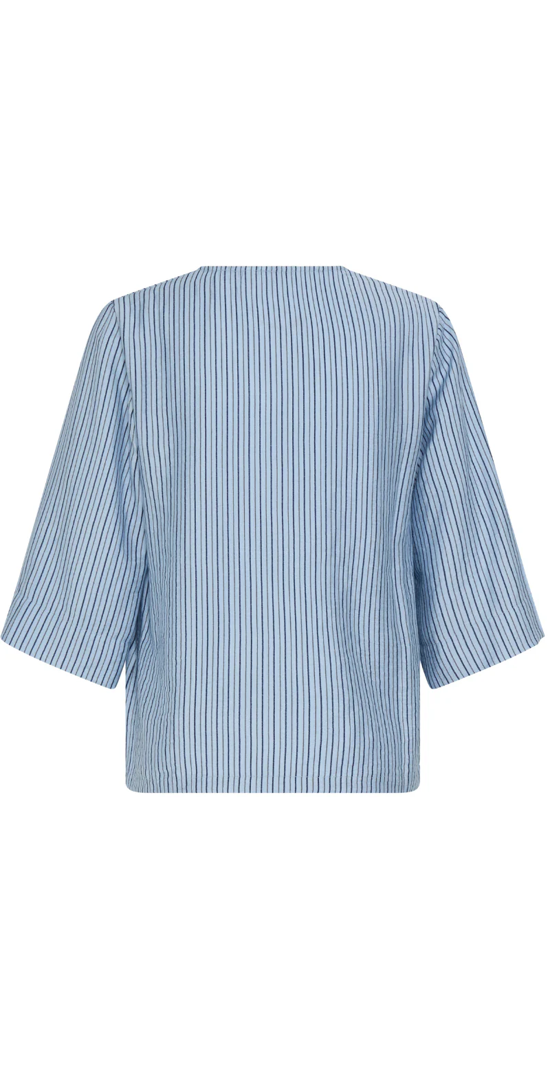 Fie bluse med v-hals og striber eclipse mix B.young - Image 8