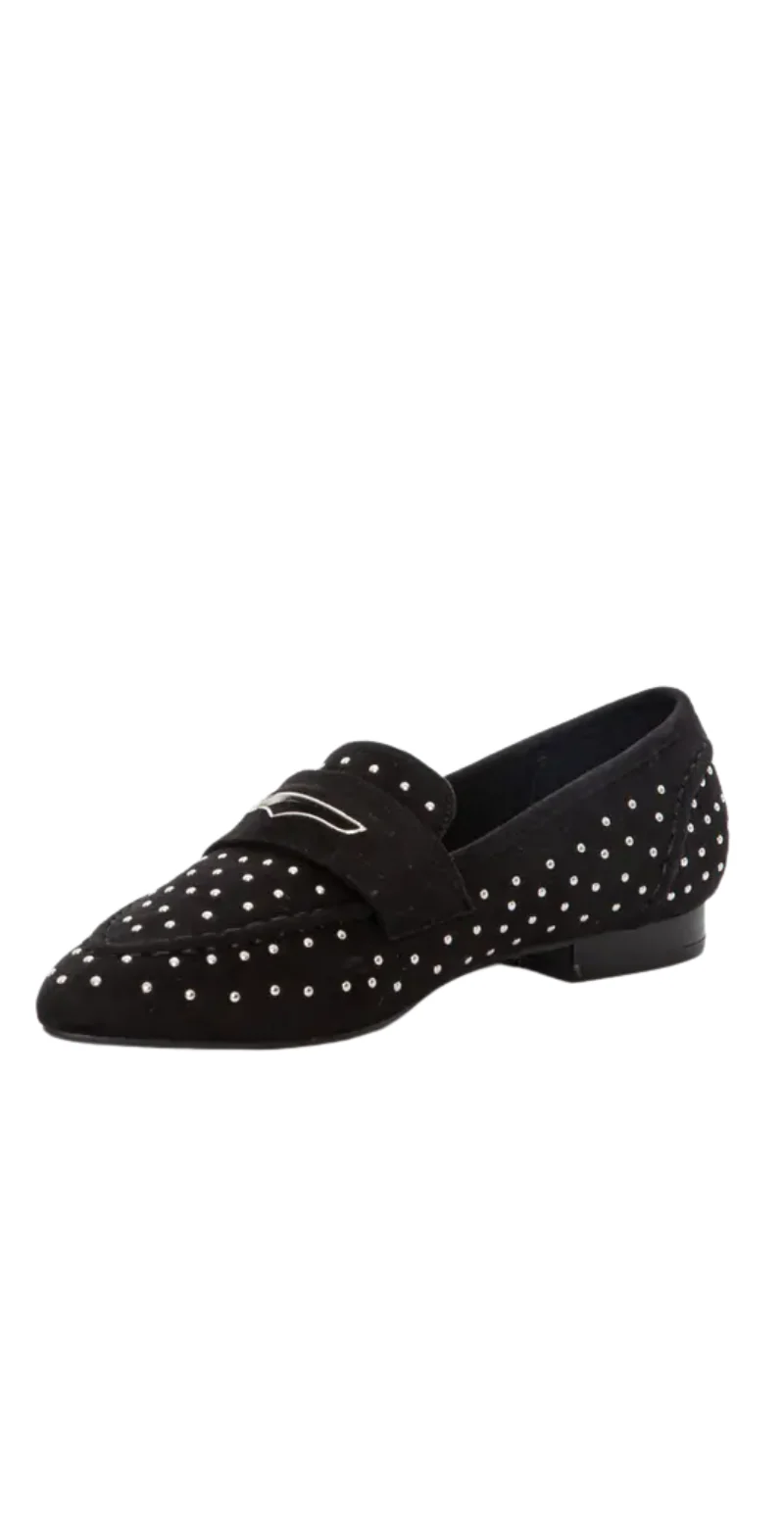 Ballerina-loafers med nitter sort - Image 3