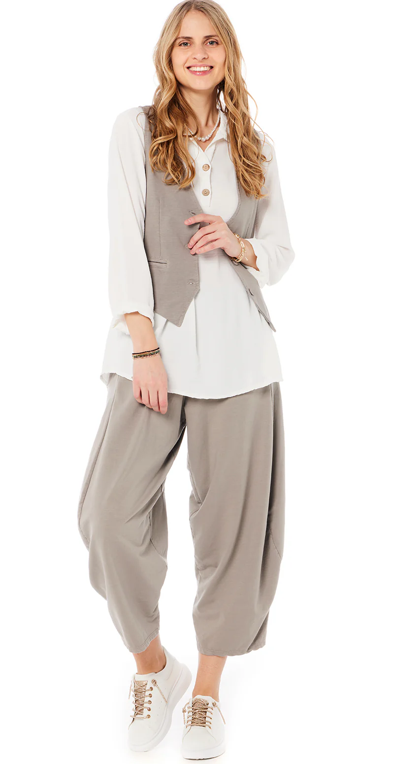 Grace fitted vest fango LikeLondon - Image 2