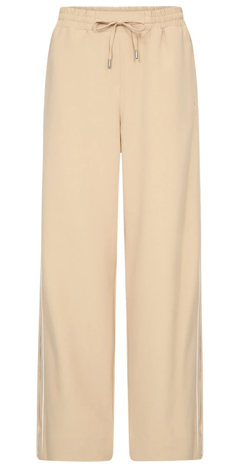 Ilva bukser med stribe beige LikeLondon - Image 4