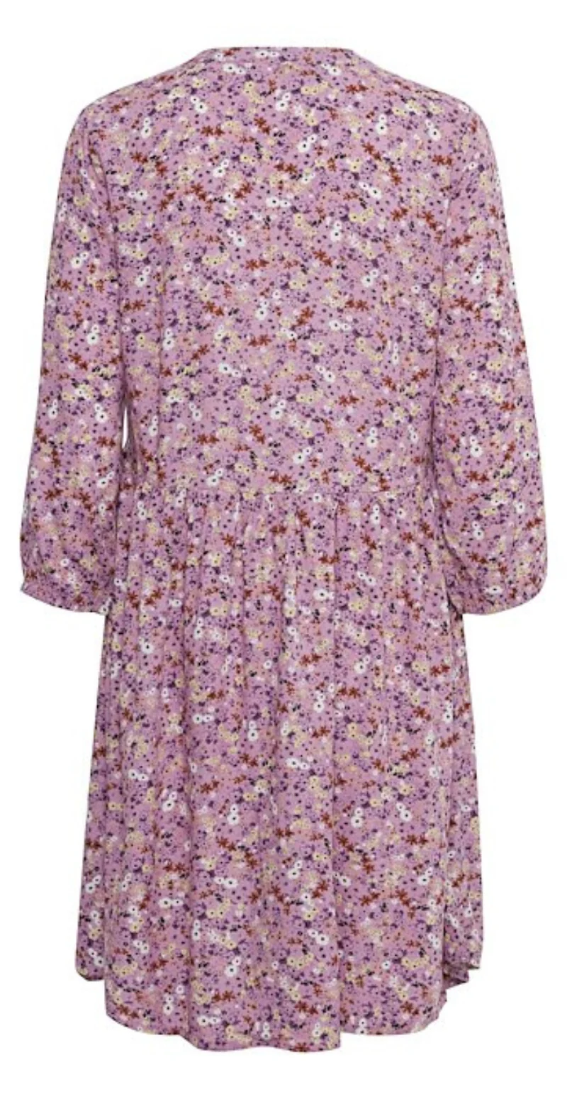 Joella kjole med knapstolpe  ash rose mix - Image 4