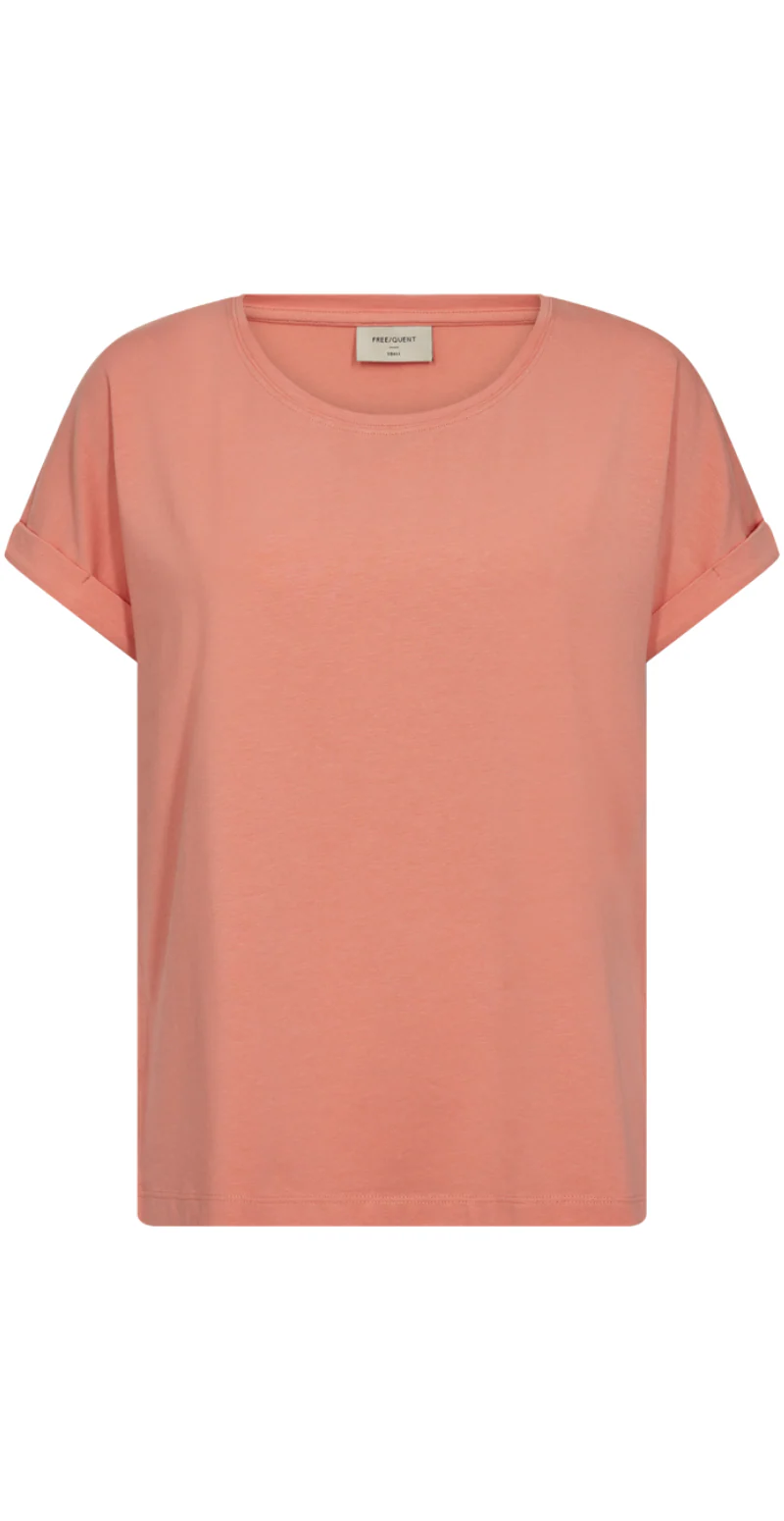 Joke bluse med opsmøg burnt coral - Image 2