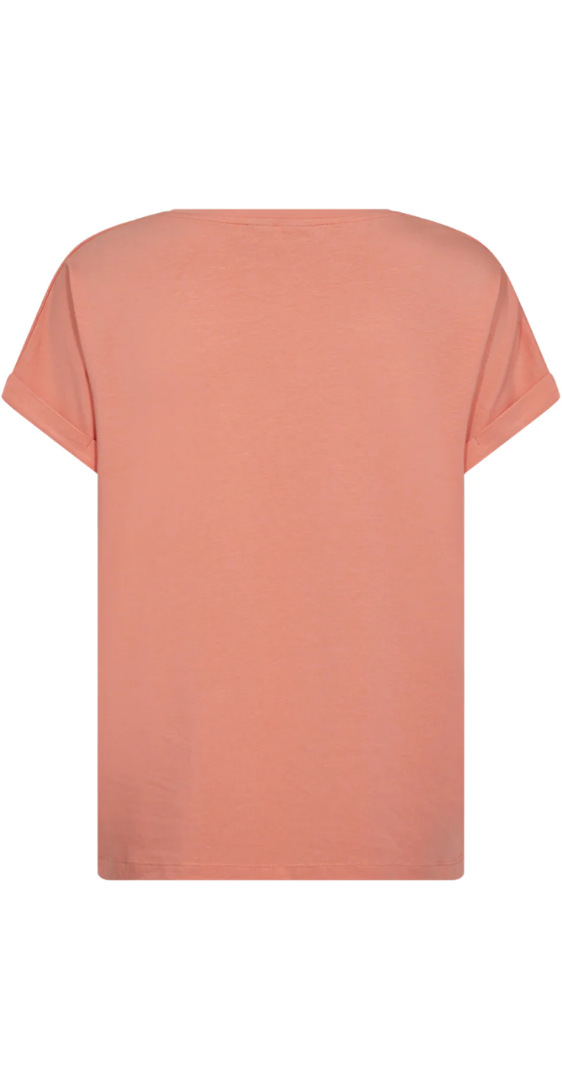 Joke bluse med opsmøg burnt coral - Image 3