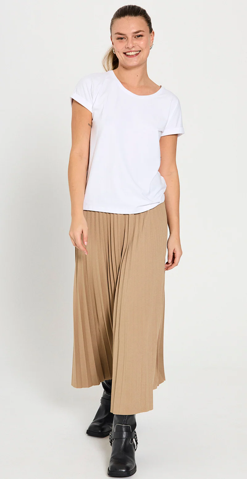 Joke bluse med opsmøg hvid - Image 4
