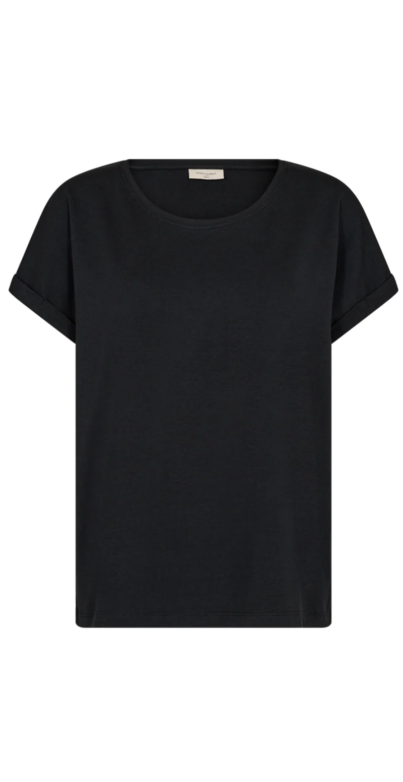 Joke bluse med opsmøg sort