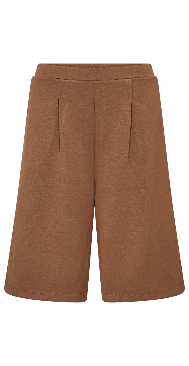 Julia lange shorts med læg brun LikeLondon - Image 6