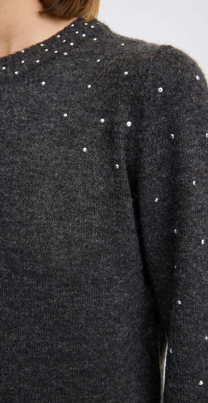 Kama pullover dark grey melange B.young - Image 5