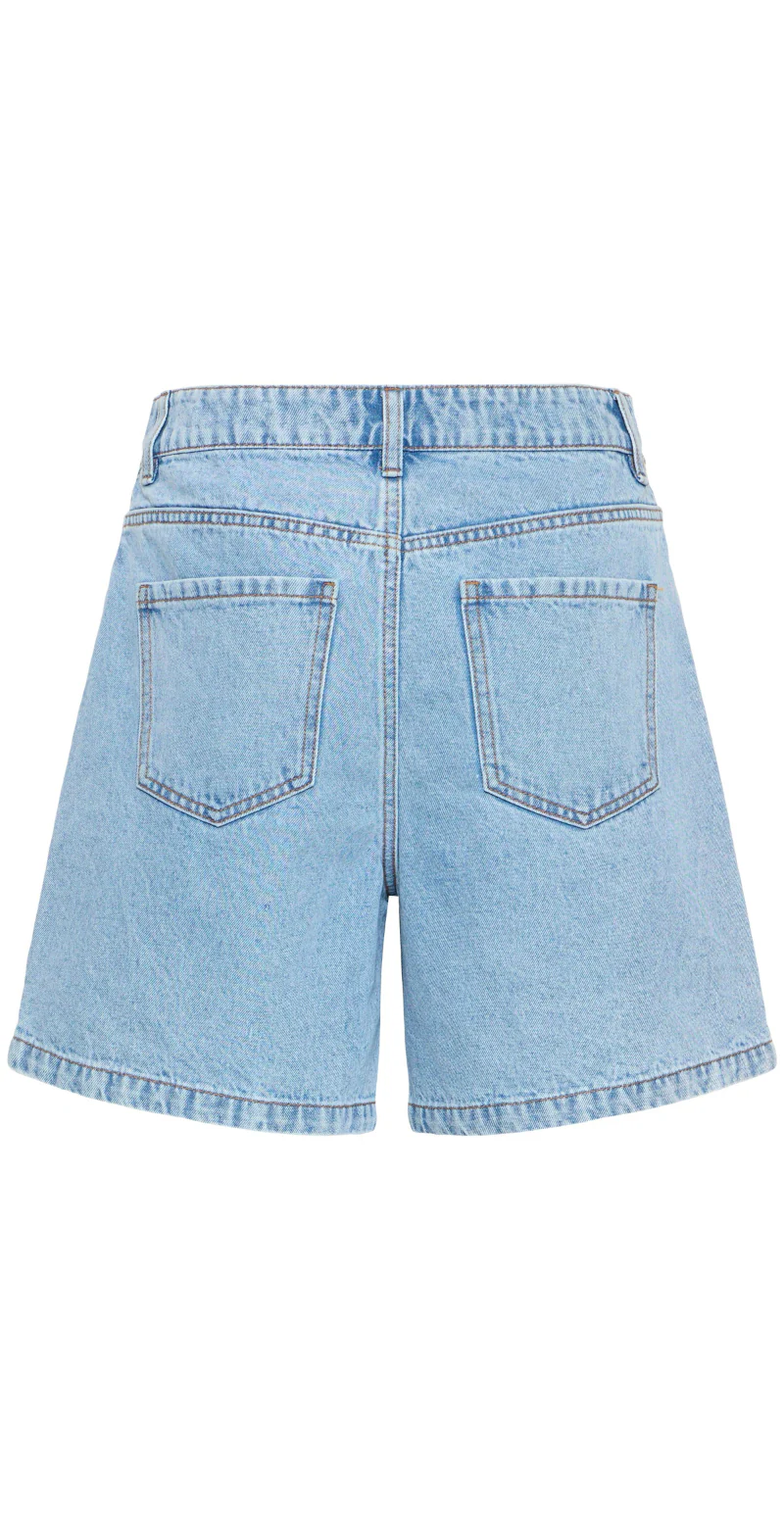 Kannia denimshorts med lommer light blue denim B.young - Image 7
