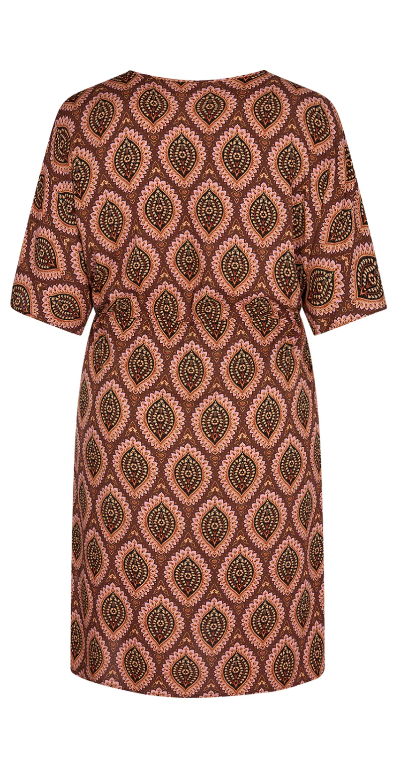 Kjole med print coffee - Image 3
