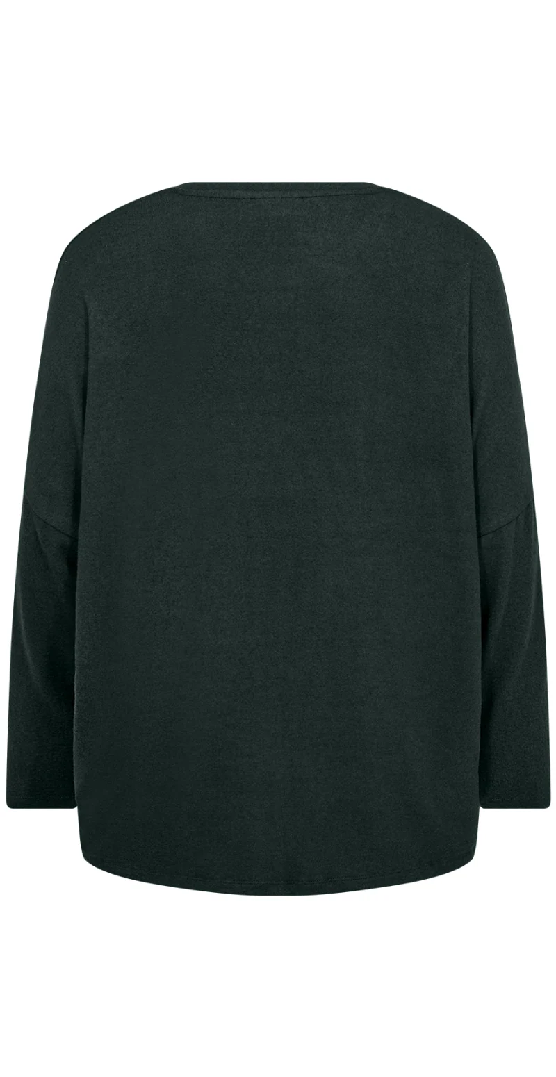 Klassisk bluse mørkegrøn - Image 2