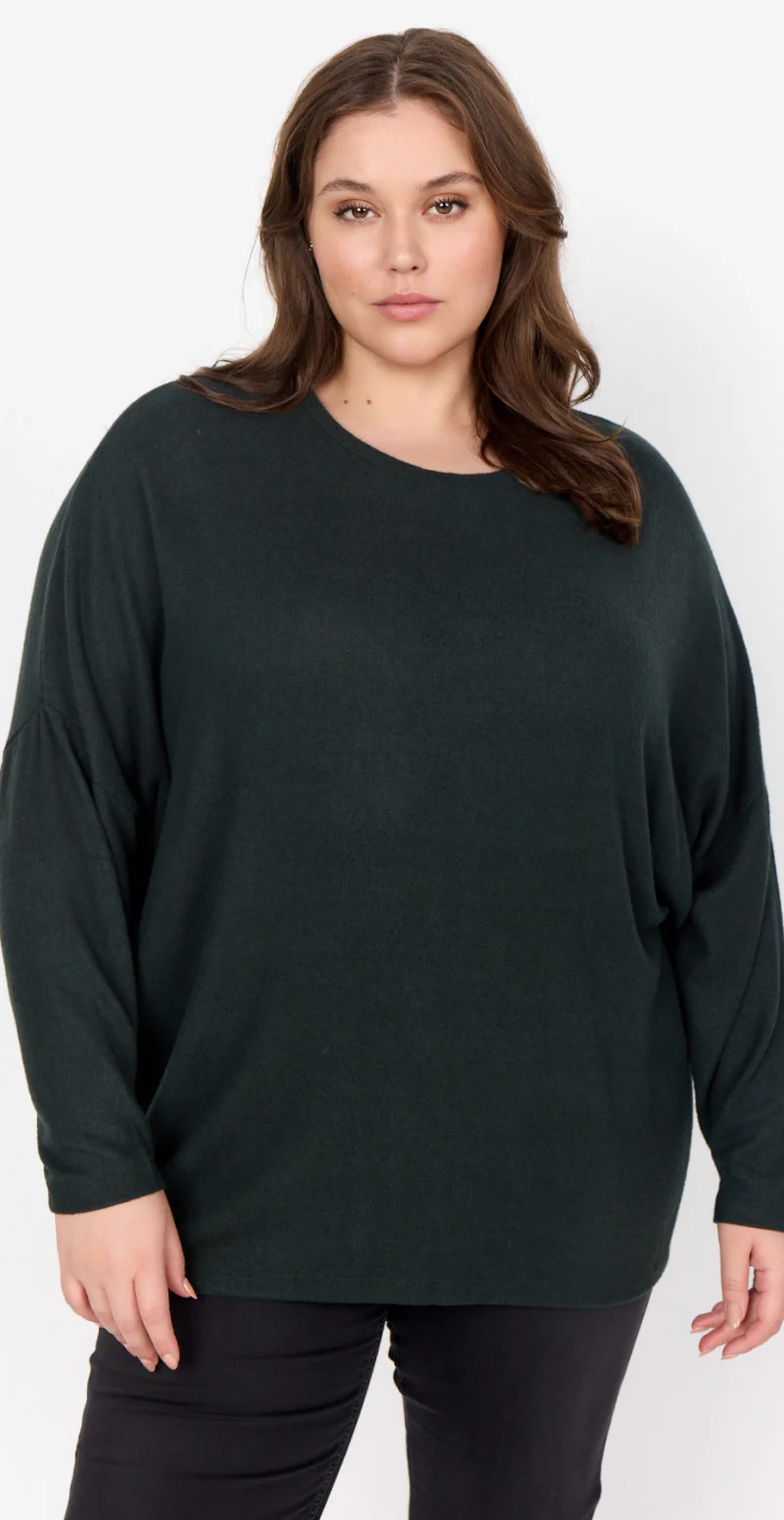 Klassisk bluse mørkegrøn - Image 3