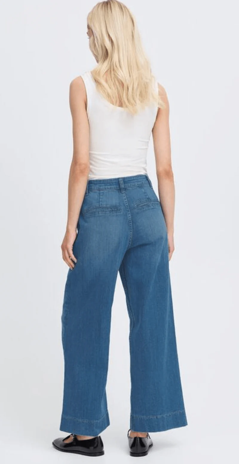 Komma cropped jeans light blue - Image 2