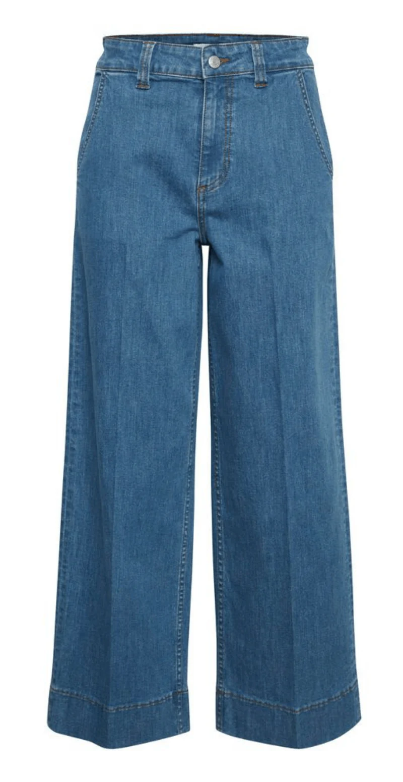 Komma cropped jeans light blue - Image 3