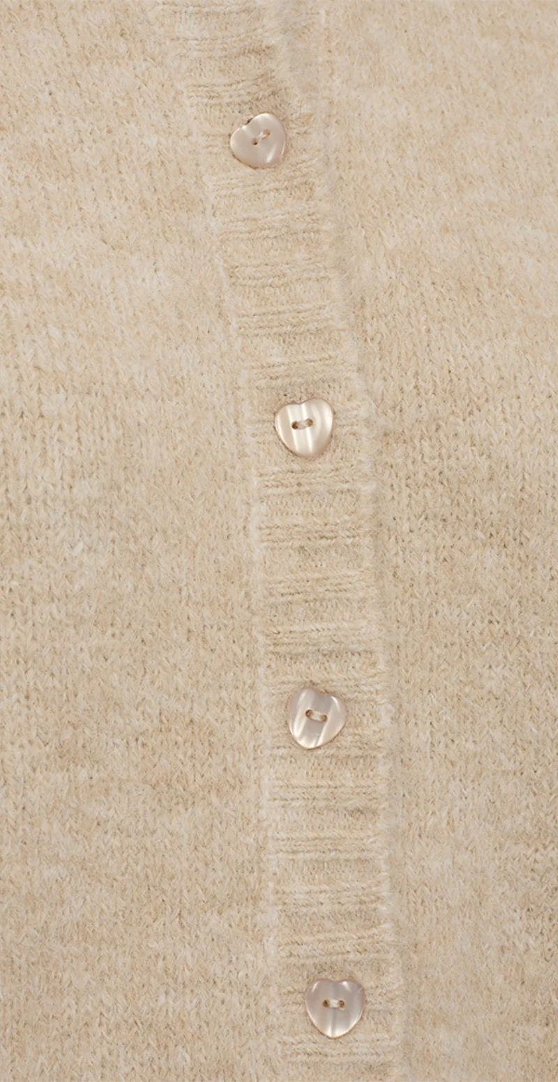Kort strik cardigan moonbeam - Image 5