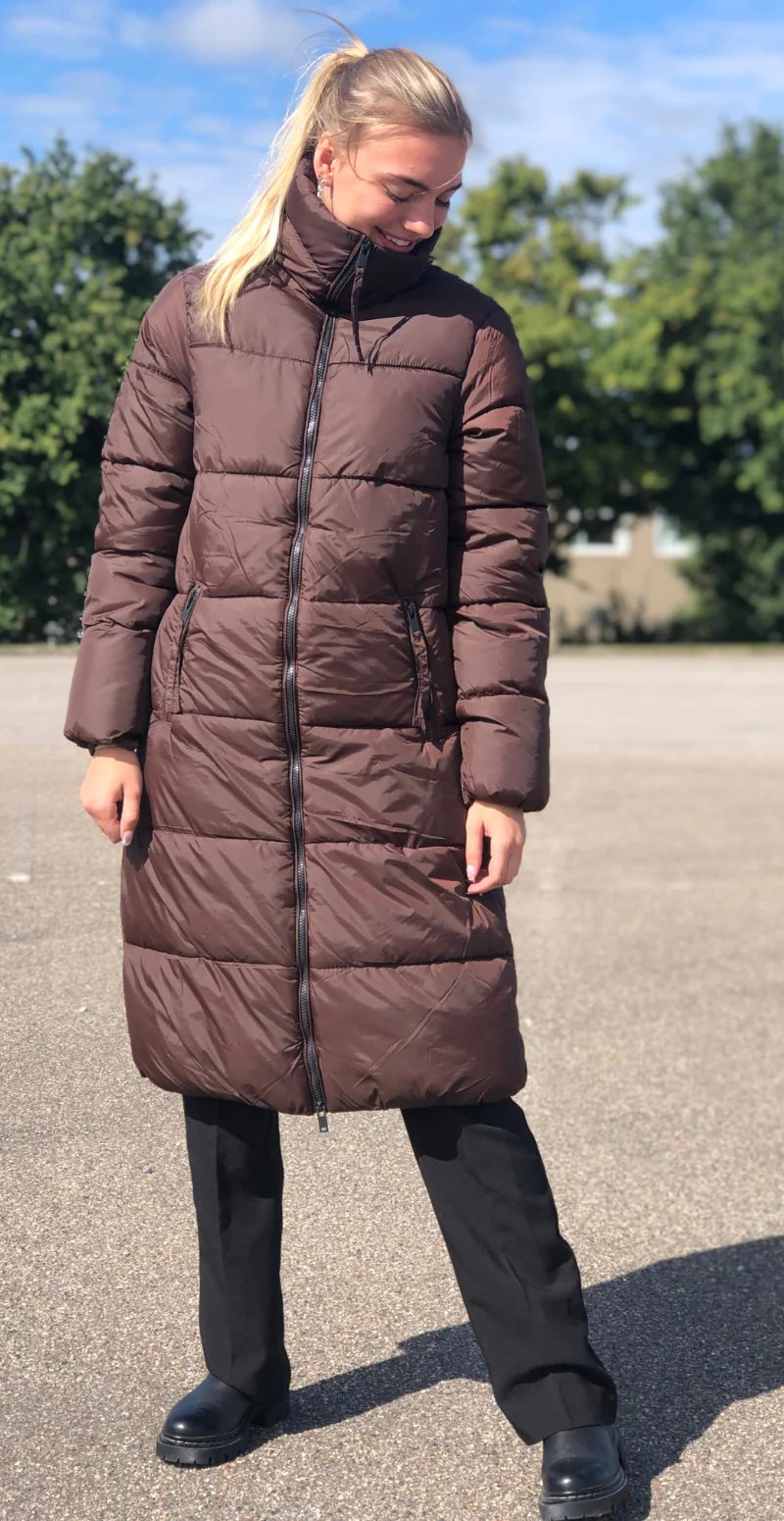 Lang jakke med lommer java - Image 3