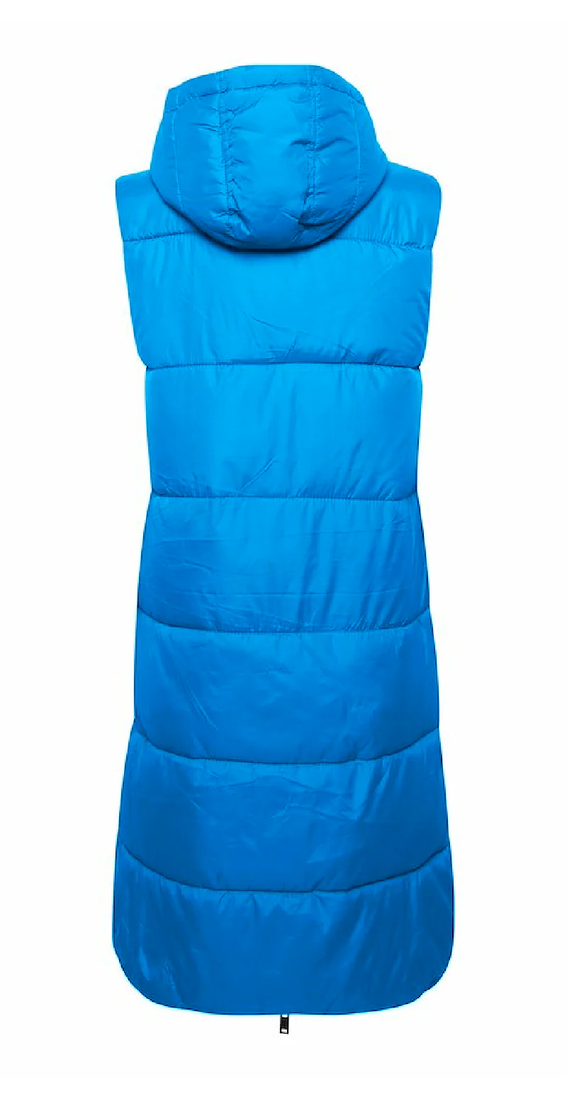 Lang vest med lommer french blue - Image 3
