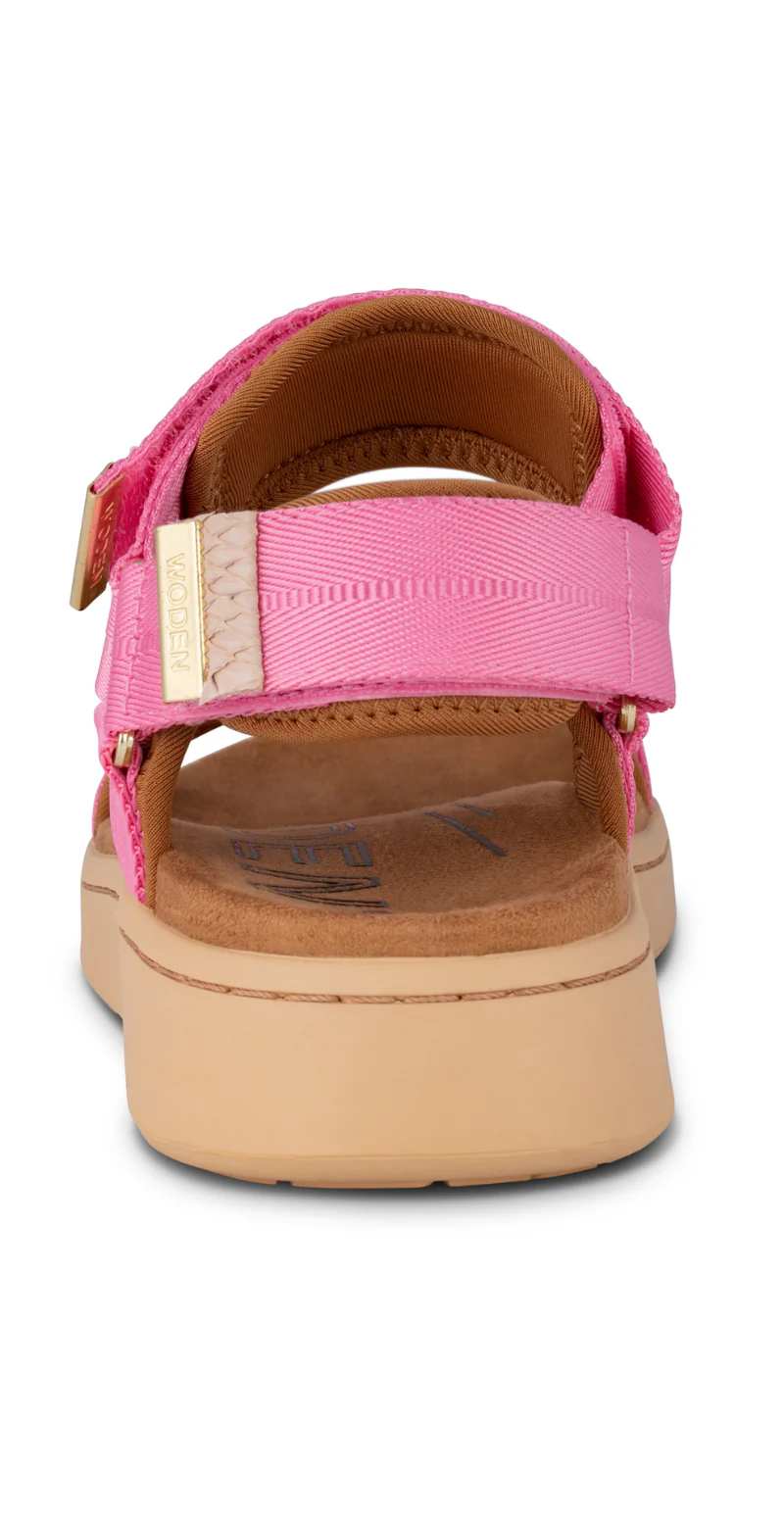 Line sandal med velcro aurora pink Woden - Image 6