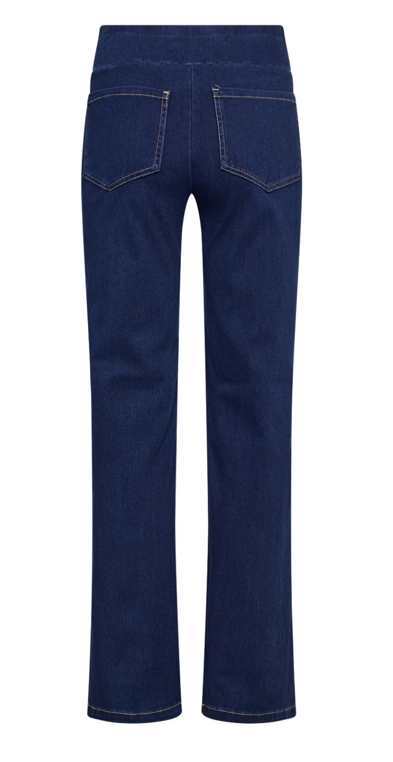 Milia bukser med elastik i taljen denimblå LikeLondon - Image 5