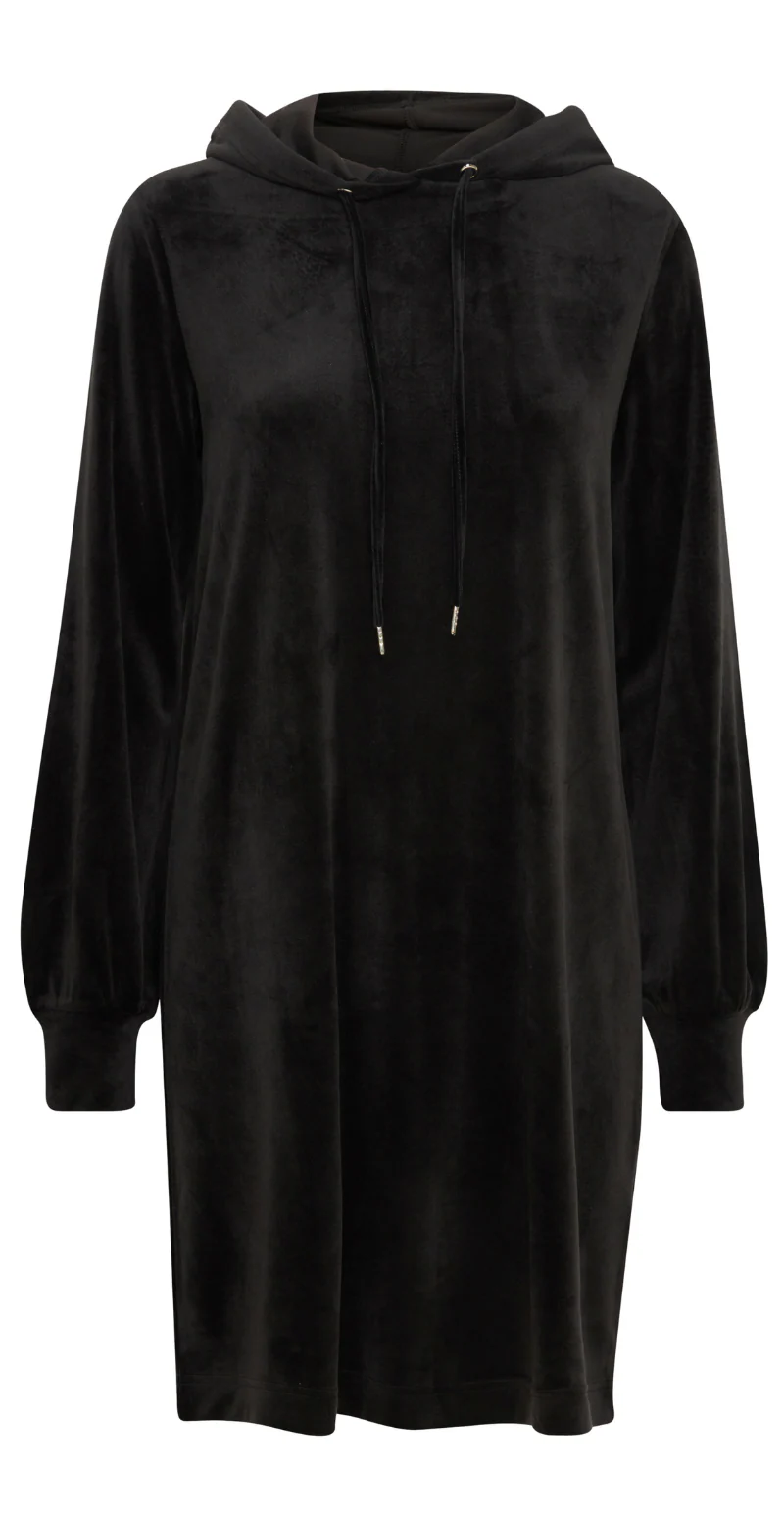 Mitza hoodie kjole sort - Image 4