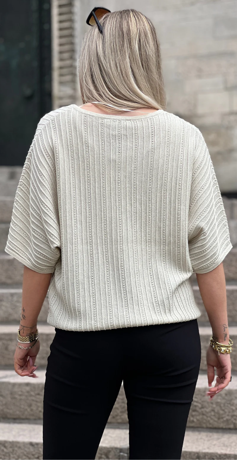 Mobbe bluse med glimmer birch B.young - Image 3