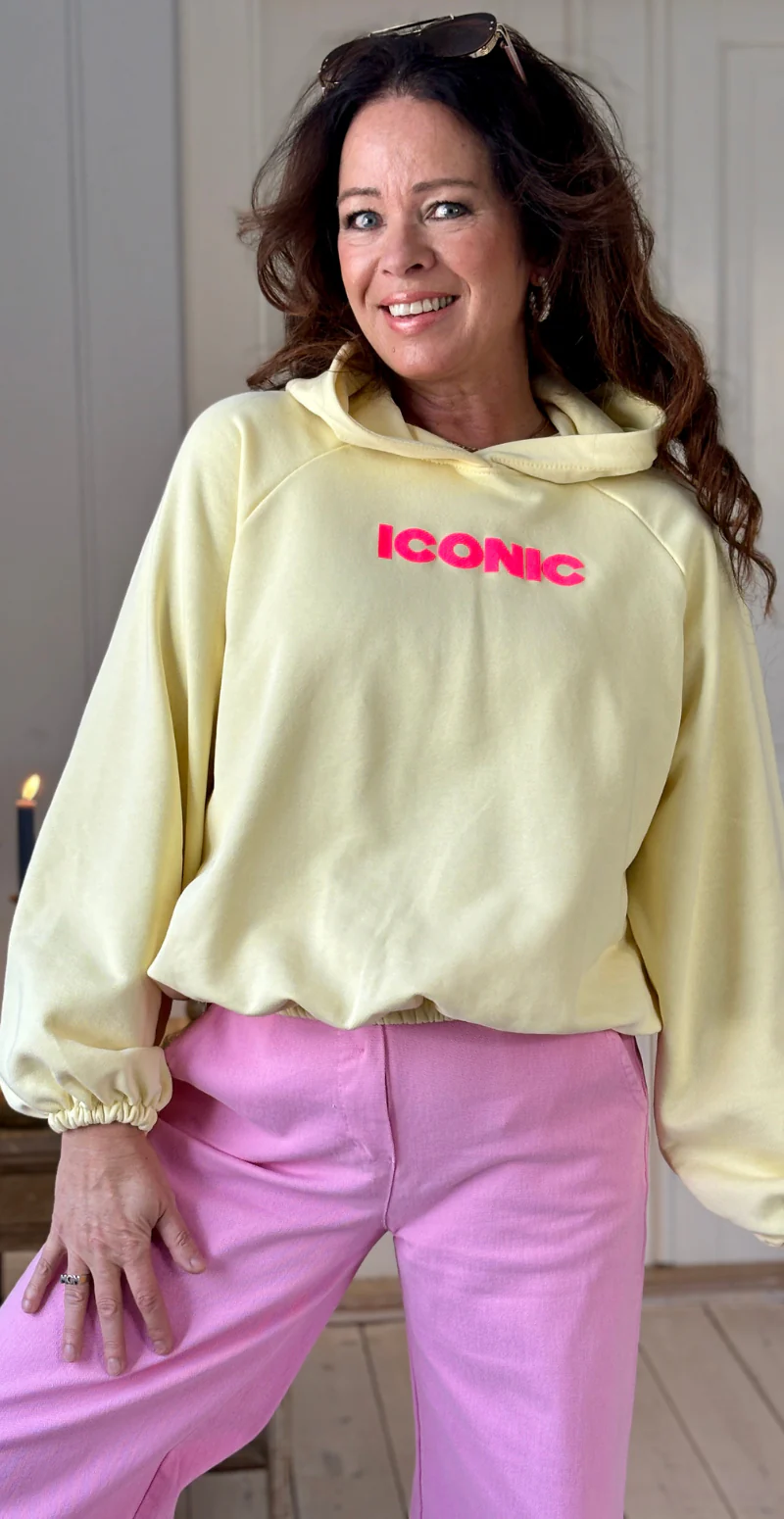 Nancy sweatshirt med hætte og iconic print lemon LikeLondon - Image 4