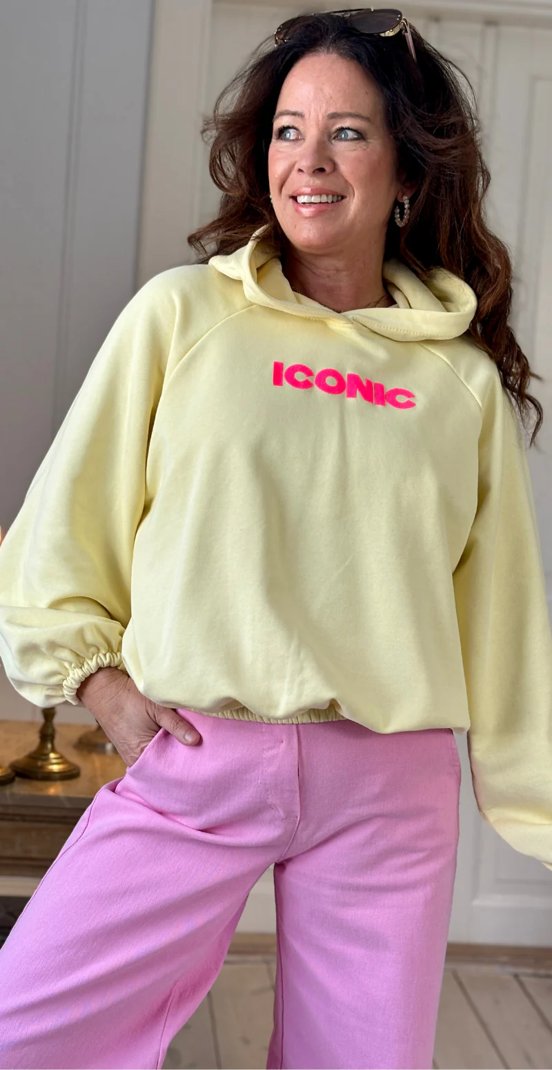 Nancy sweatshirt med hætte og iconic print lemon LikeLondon - Image 5