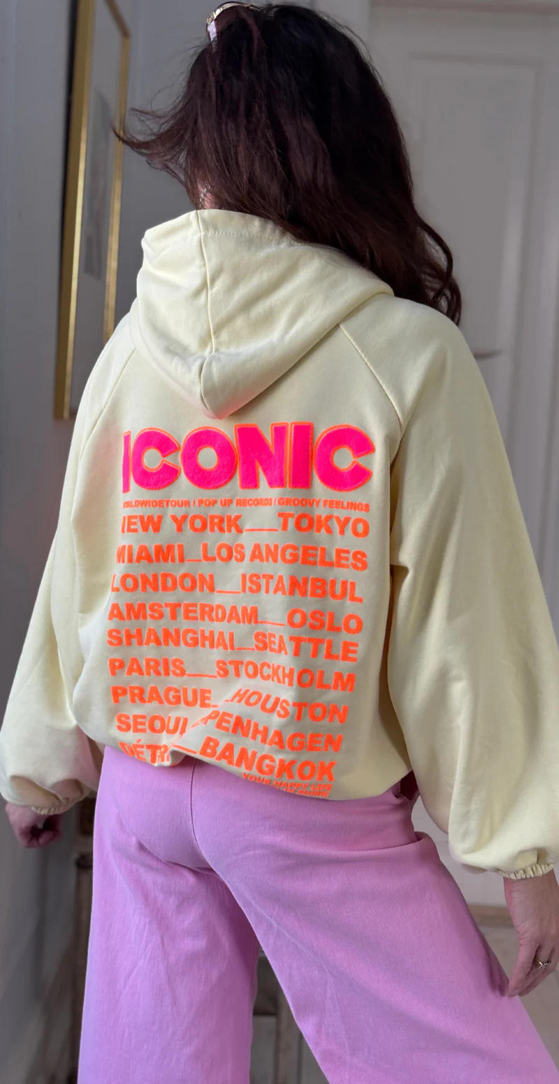 Nancy sweatshirt med hætte og iconic print lemon LikeLondon - Image 6