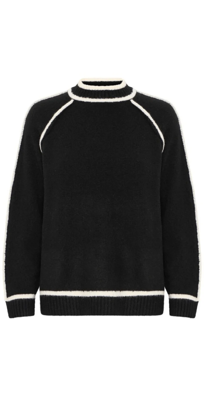 Ninna strik med turtleneck sort - Image 2