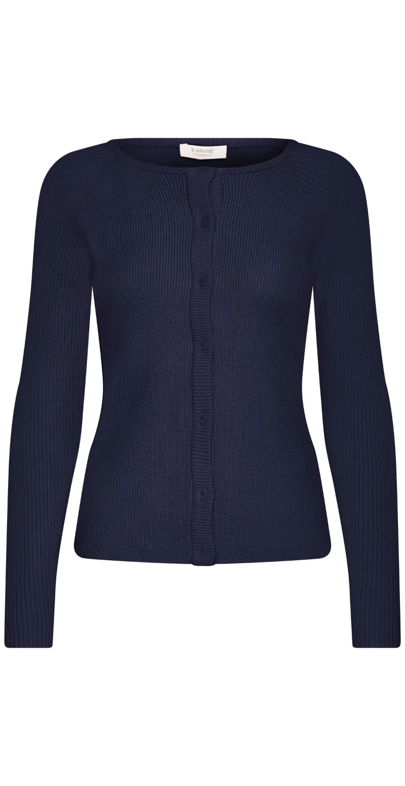 Norma rib cardigan navy blazer B.young - Image 7