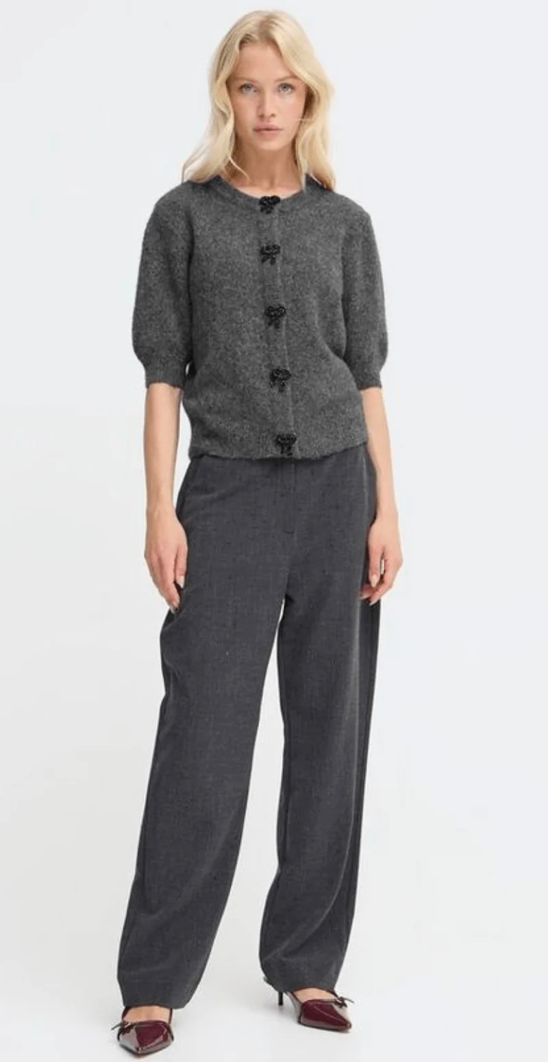 Omea cardigan dark grey melange - Image 3