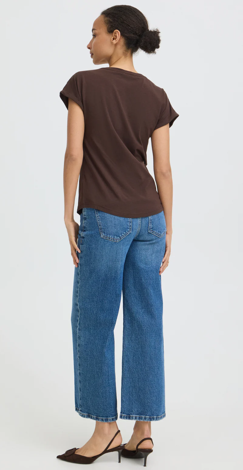 Pamila ensfarvet t-shirt java B.young - Image 2