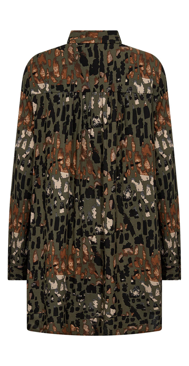 Ria tunika med print khaki - Image 2